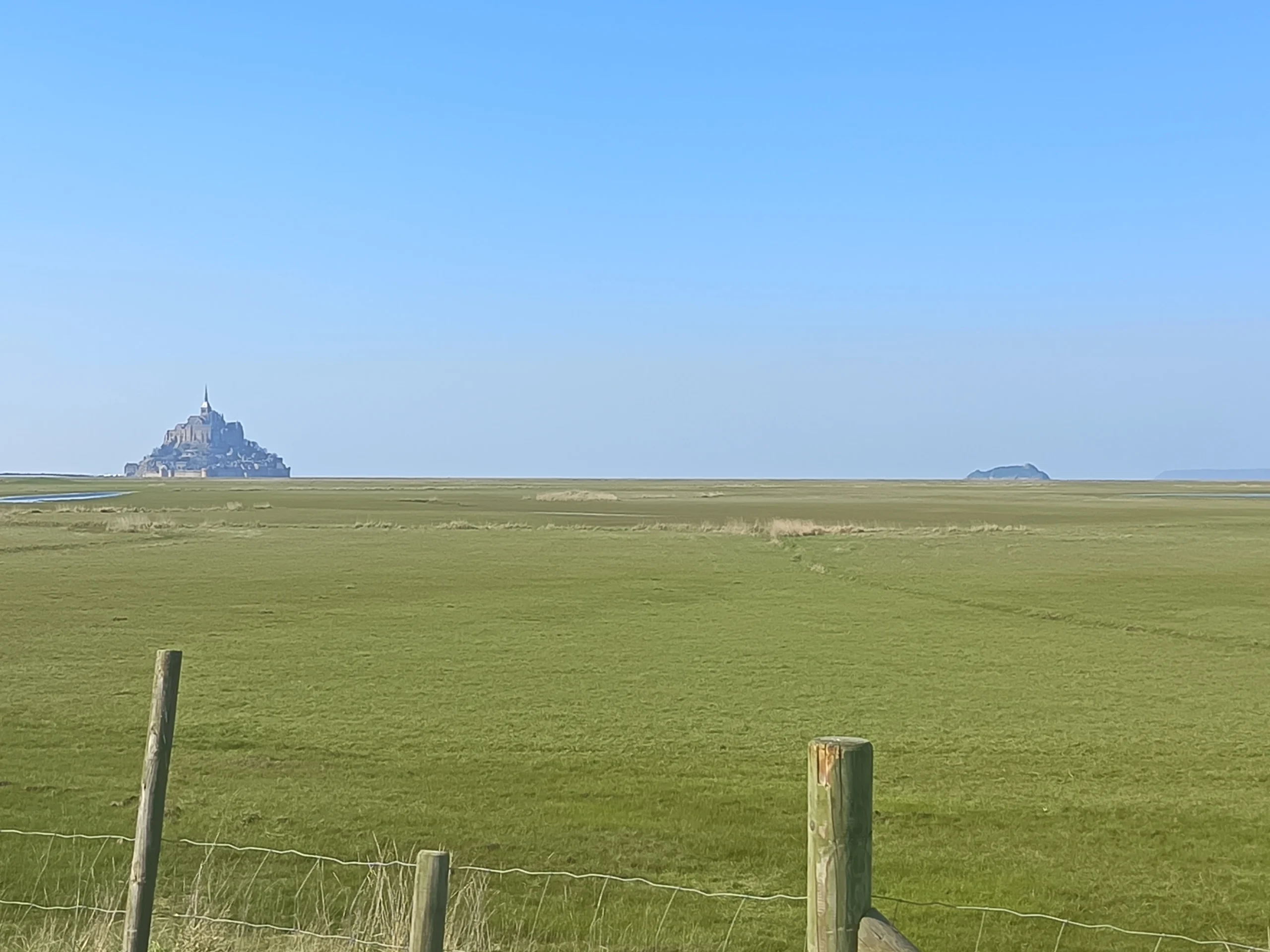 itinéraire vélo polders vue du mont saint michel